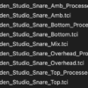 BF Garden Studio Snare TCI files